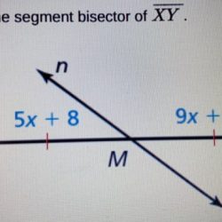 Identify the segment bisector of xy