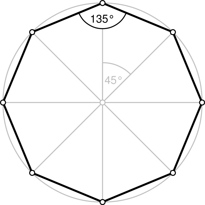 Octagon diagonal length polygon math calculating regular diagram gmat if example question above